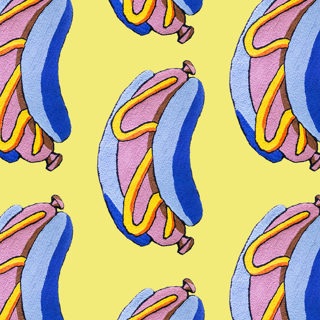 'Hotdog' New Design- Handmade Wall Rug