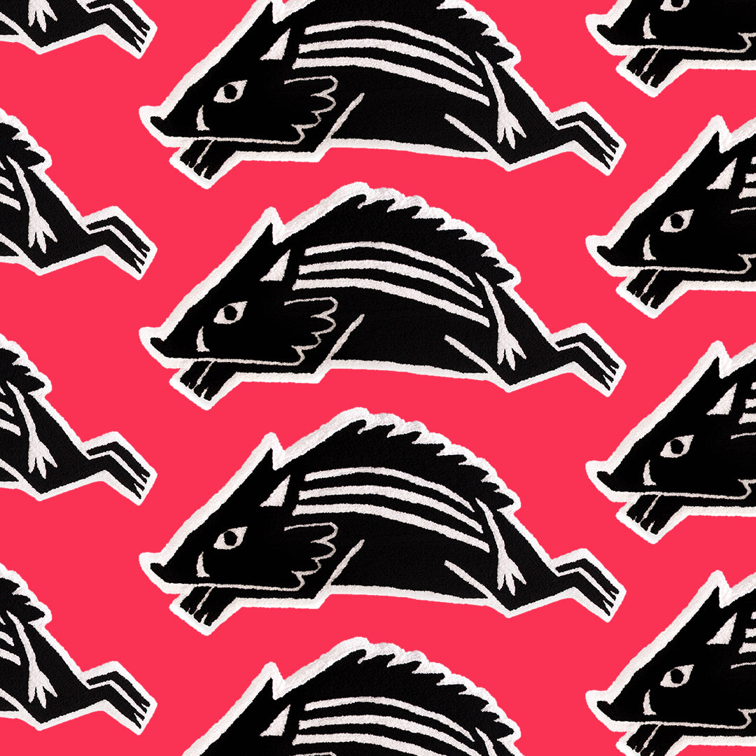 'Black Boar' - Handmade Rug