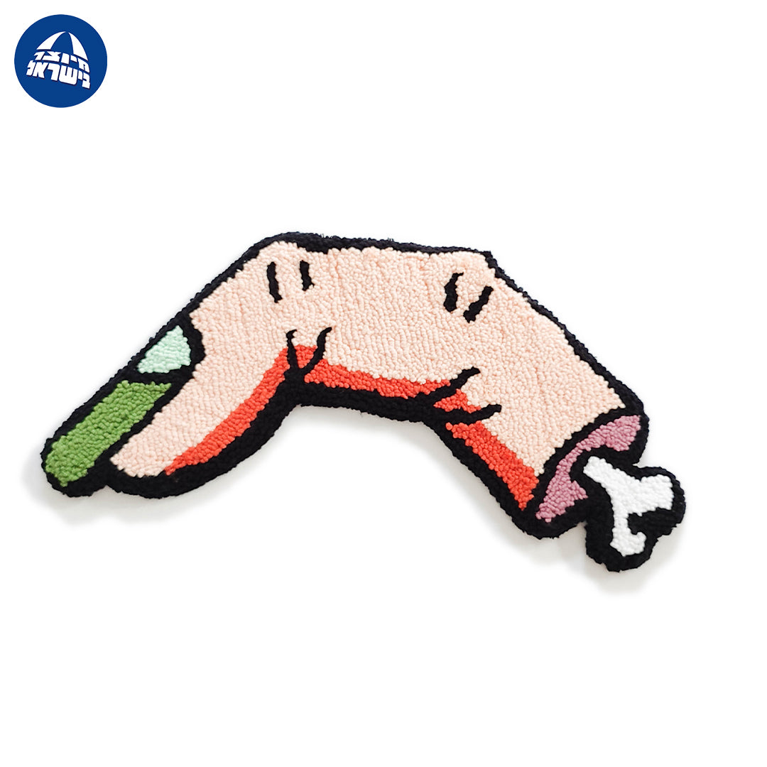 'Pink Finger' - Handmade Wall Rug