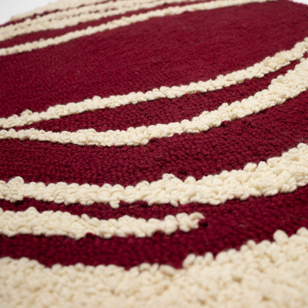 Red 'Seed' - Handmade Wall Rug