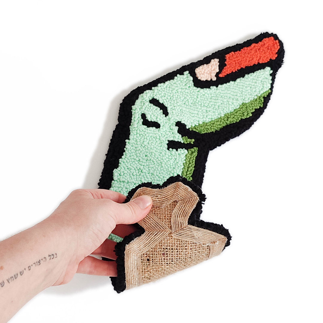 'Green Finger' - Handmade Wall Rug