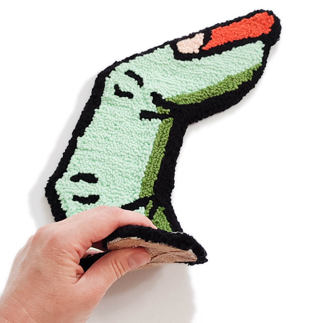 'Green Finger' - Handmade Wall Rug