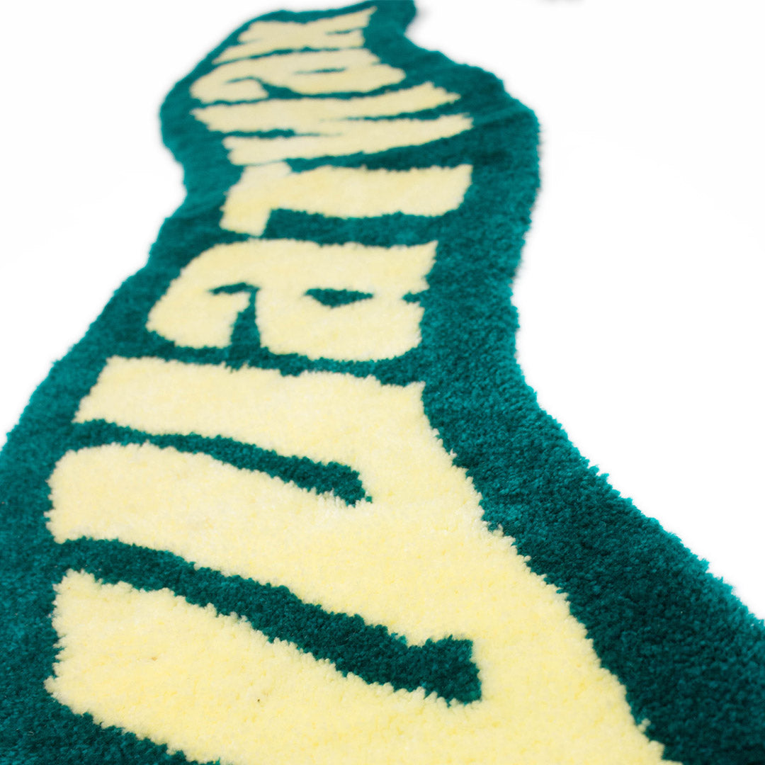 'Shatiach'  - Green Handmade Wall Rug