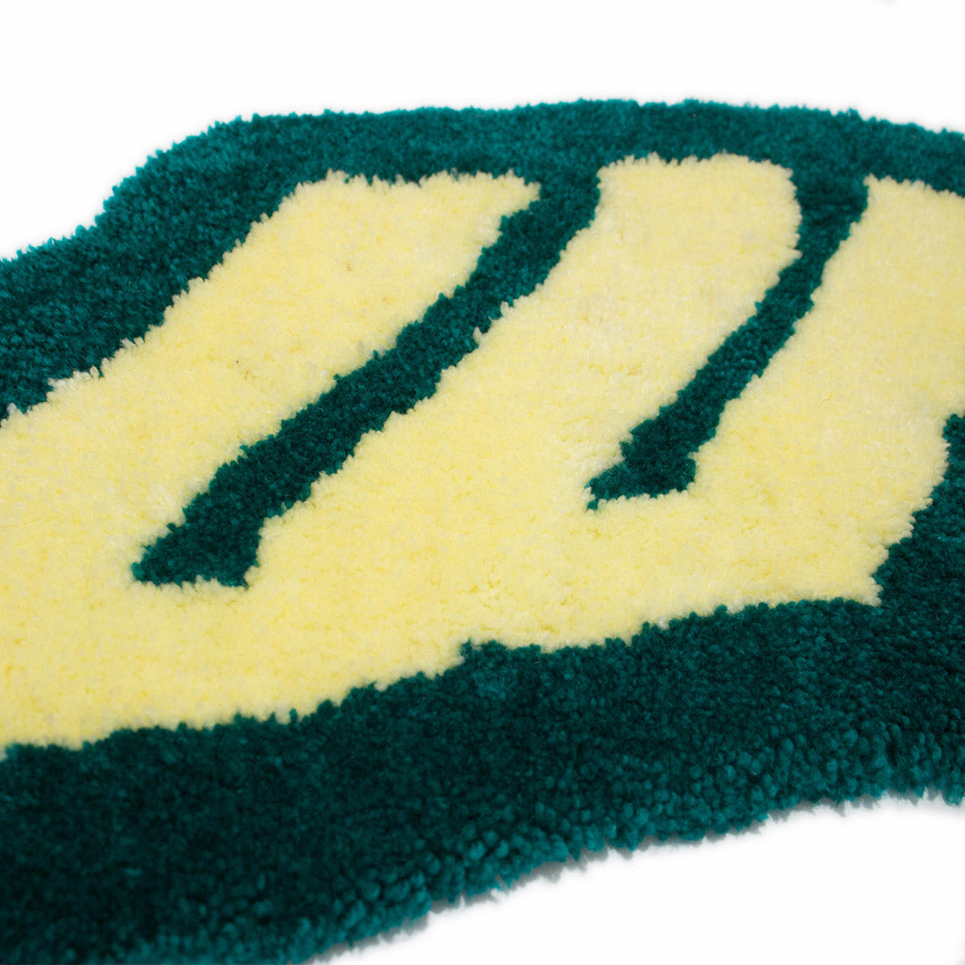 'Shatiach'  - Green Handmade Wall Rug