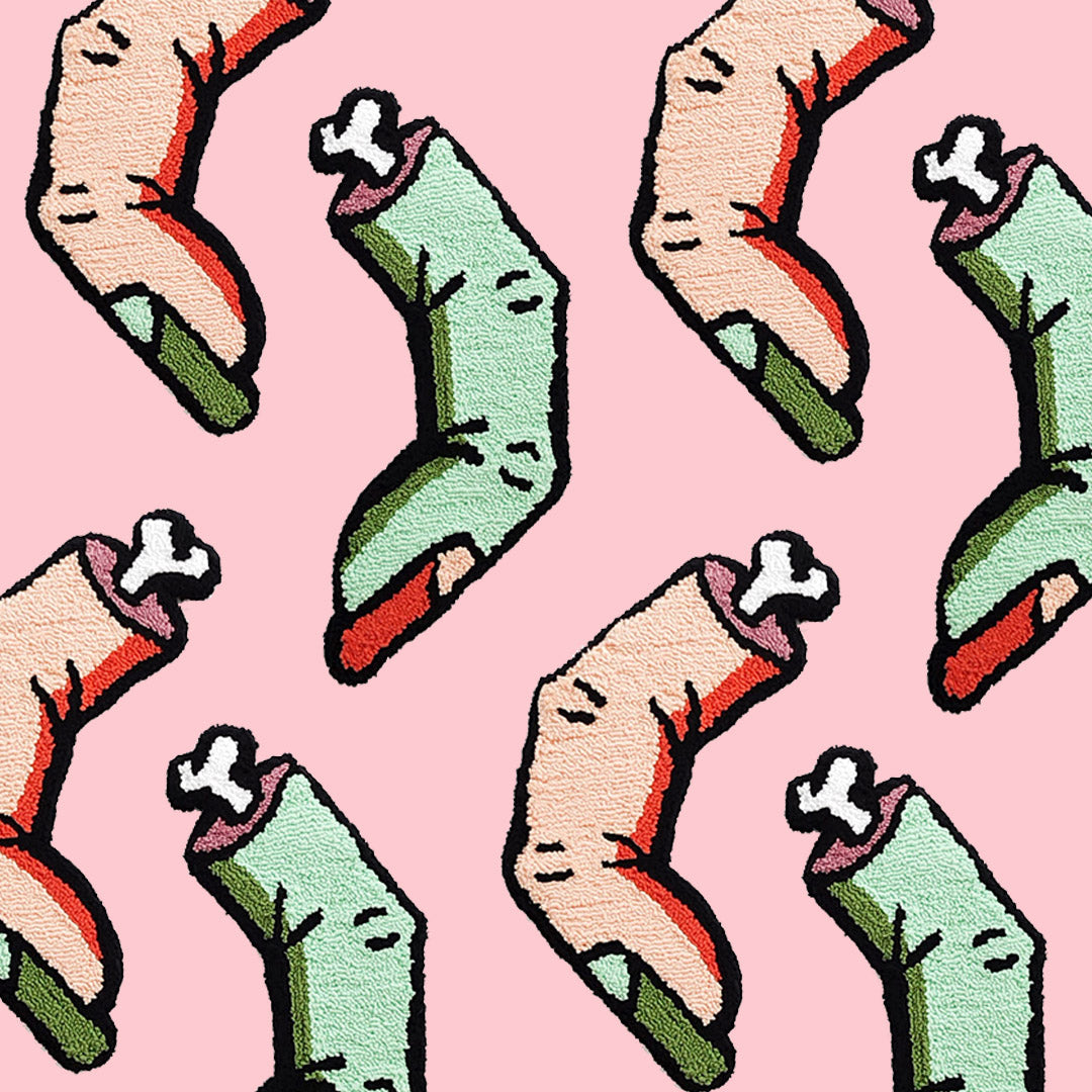 'Pink Finger' - Handmade Wall Rug