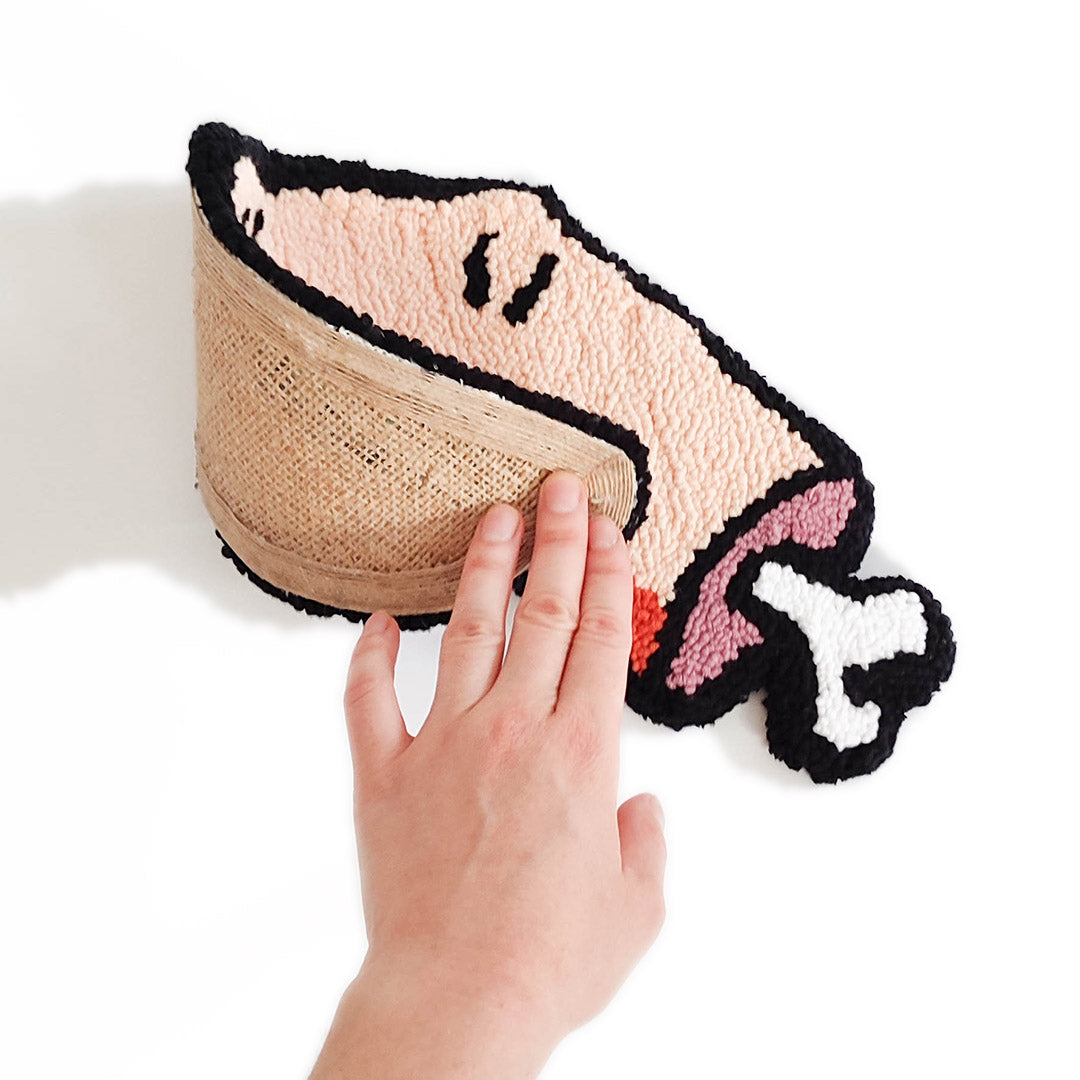 'Pink Finger' - Handmade Wall Rug