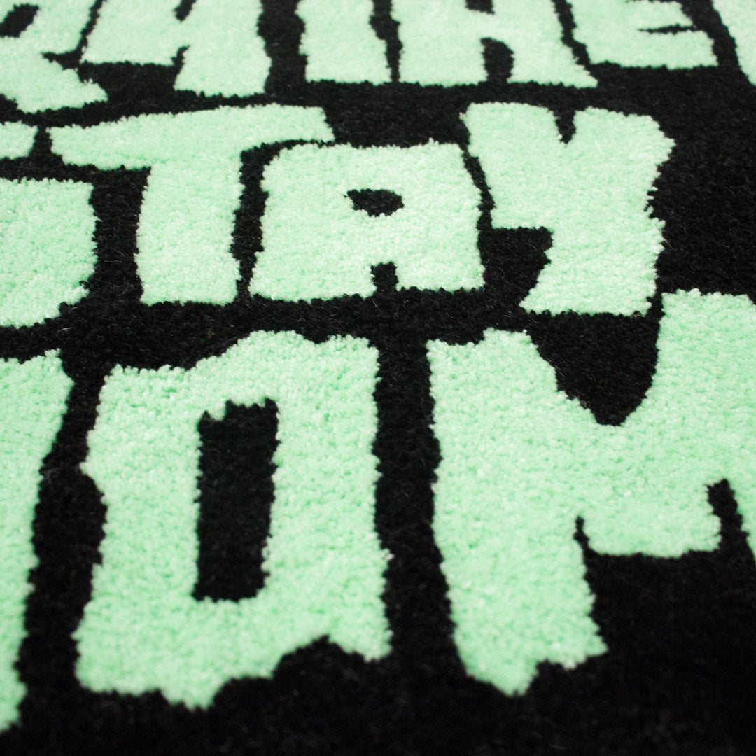 'Rather Stay At Home' - Handmade Wall Rug