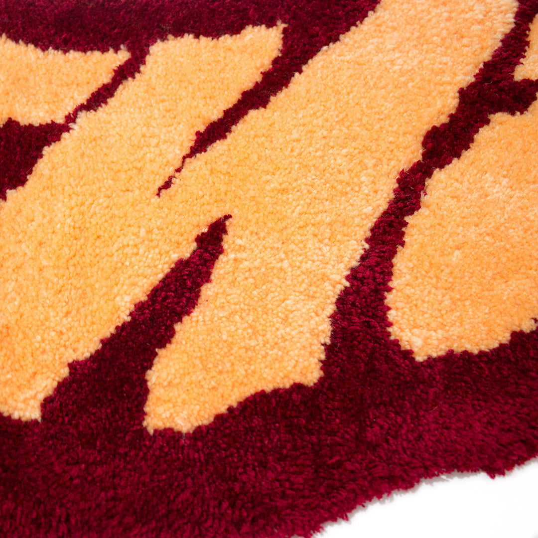 'Shatiach' - Red Handmade Wall Rug